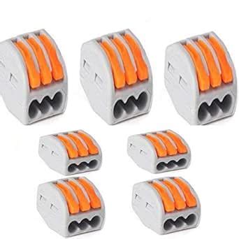 Diy Crafts 7202 Spring Lever Terminal Block Electrc Cable Connector ...