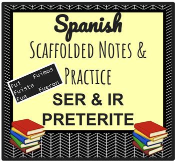 Spanish SER & IR Preterite Notes & Practice | TpT
