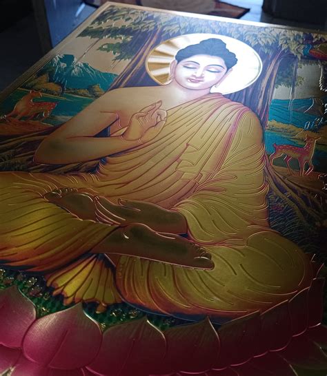 Buddha Vitarka Metalic Poster (Pack of 2) – Tathagat LIVE