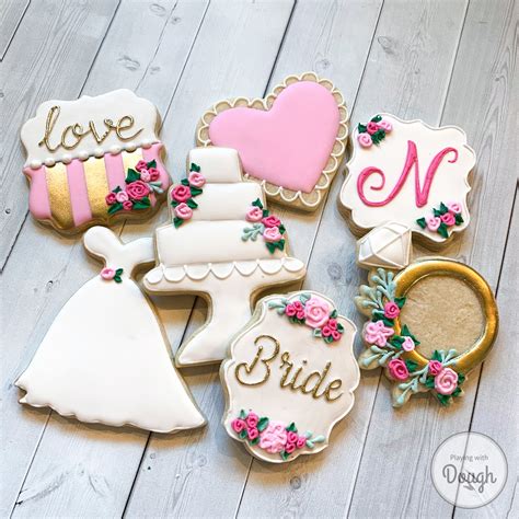 Wedding Shower Cookies — Playing with Dough