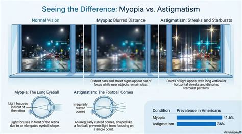 Astigmatism vs. Myopia: 4 Key Differences (2026 Guide)