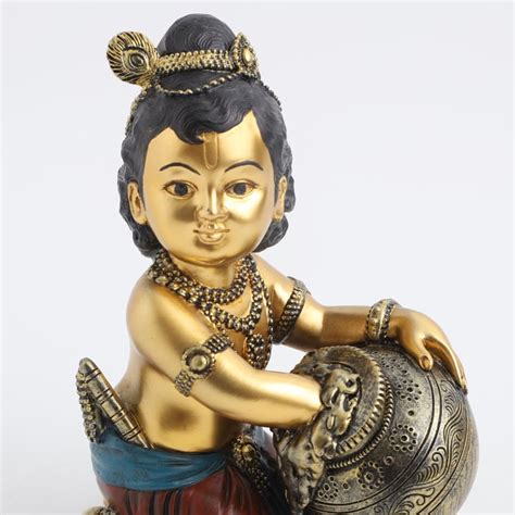Buy Alpana Polyresin Krishna with Pot Figurine from Home Centre at just ...