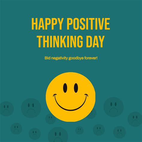 Free Positive Thinking Day Flyer Vector Template to Edit Online
