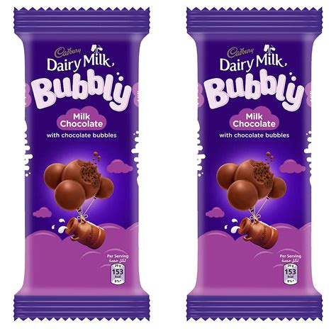 Cadbury Dairy Milk Bubbly Milk Chocolate, 2 X 87 g : Amazon.in: Grocery ...