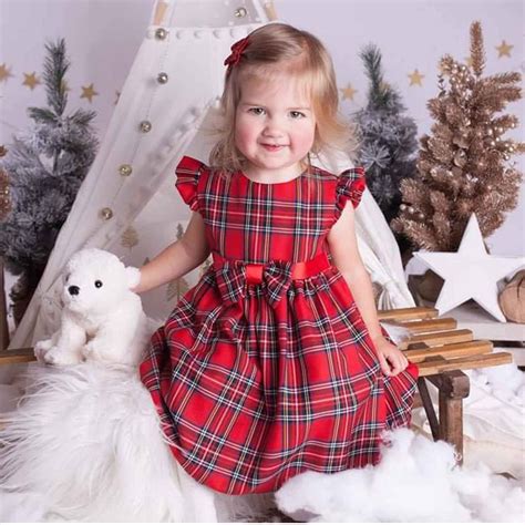 Baby Girl's Christmas Outfits | Xmas Tartan Dresses – Lullaby Lane Baby ...