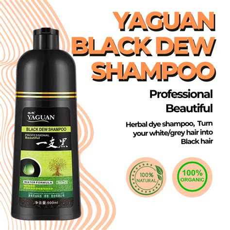Herbal Hair Dye Shampoo White Hair into Black Hair Blackening Shampoo ...