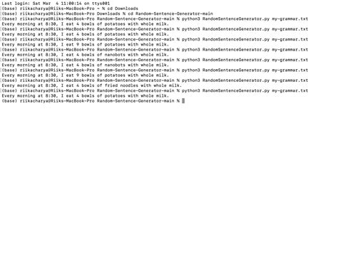 Image result for Random Sentence Generator Python