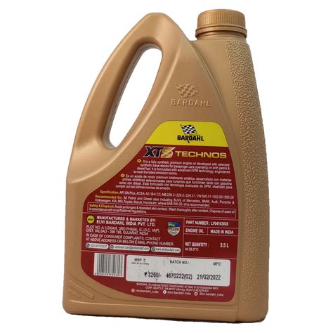 BARDAHL XTS TECHNOS 5W30 API SN PLUS 3.5 LITRES CAR ENGINE OIL – Mark-1 ...
