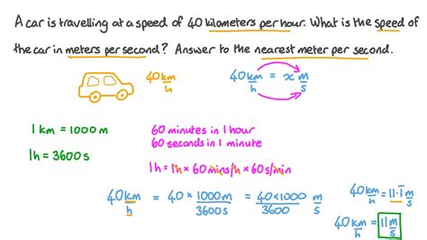 Question Video: Converting Between Different Units of Speed | Nagwa