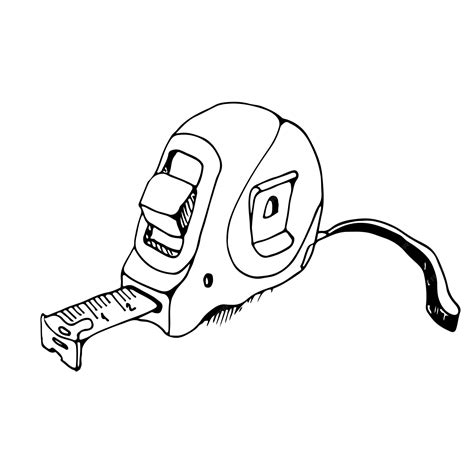 Premium Vector | Steel measuring tape tape measure roulette vector hand ...