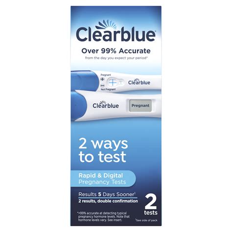 Clearblue Pregnancy Test Combo Pack, Digital with Smart Countdown ...