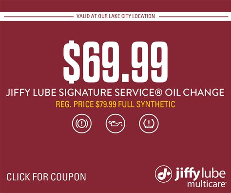 PAID SEARCH COUPONS – Jiffy Oil Change Coupon – Jiffy Lube Southeast