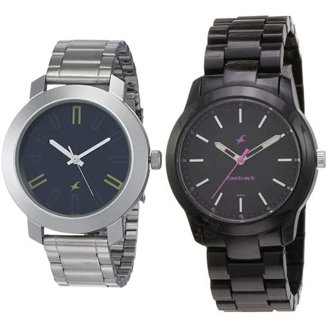 Buy Fastrack Stainless Steel Women Analog Couple's Watch (Nk3120Sm02 ...