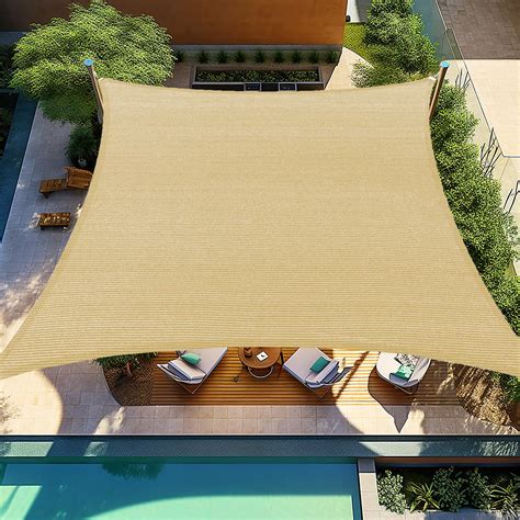 Shade&Beyond Sun Shade Sail Rectangle Canopy Sail Shade Sand Sun Shades ...
