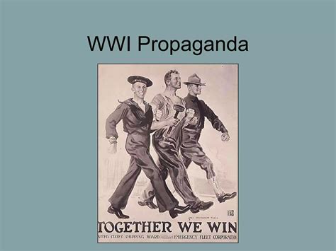 WWI Propaganda & Poems | PPTX
