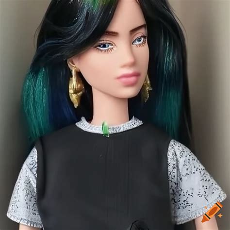 Billie eilish barbie doll on Craiyon