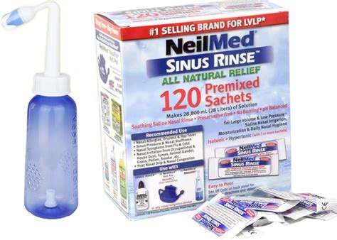 KAV PLUS Nasal Rinse Bottle 300ml for Neilmed Sinus Rinse 120 Sachet – BigaMart