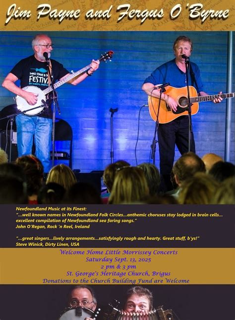Concerts at St Georges Heritage Church in Brigus, Beautiful Brigus, Bay ...