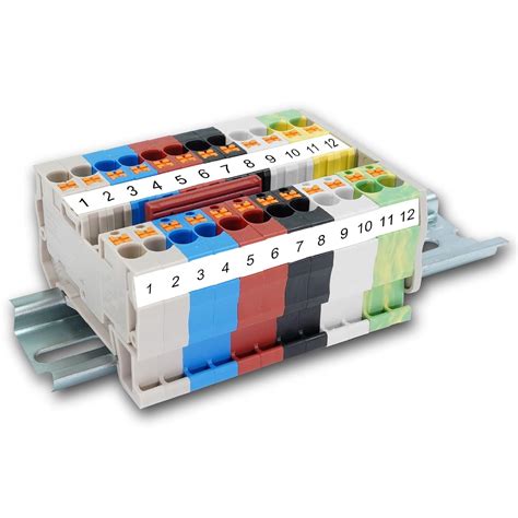 Dinkle DP4N DIN Rail Terminal Blocks 600V 30A Set,Wire Conductor ...