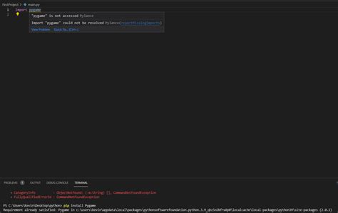 Image result for How to Use Pygame in Visual Studio Code