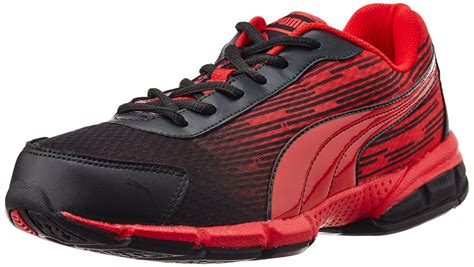 Buy Puma Men's Agenor DP Black-Highriskred Running Shoe-9 Kids UK ...