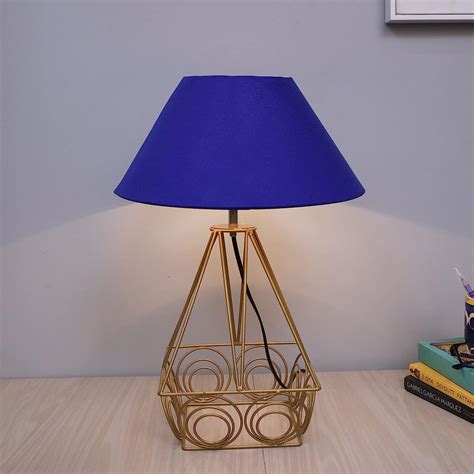 Buy Homesake® Modern Farmhouse Metal Golden Desk Table Lamp, Bedside ...