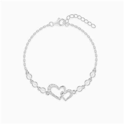 Silver Duoheart Bracelet – GIVA