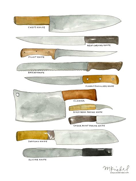 Types Of Knives For Chefs at Lauralee Sage blog