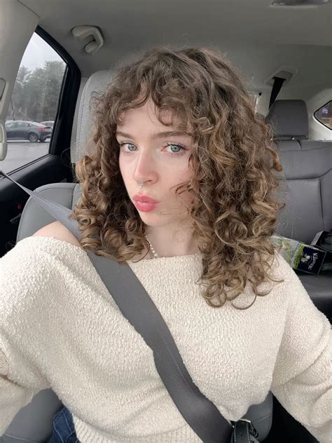 Curly bangs!! #3a #3ahair #curls #bangs #curlybangs | Straight bangs ...