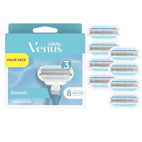 Gillette Venus Original Women's Razor Refill Cartridges 8 Count ...