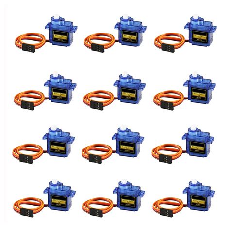Buy 12PCS SG90 Micro Servo Motor, Dorhea Mini Servo SG90 9g Servo Kit ...