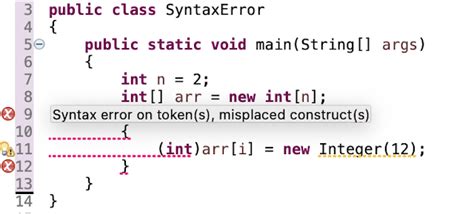 Image result for Java Syntax Error Examples
