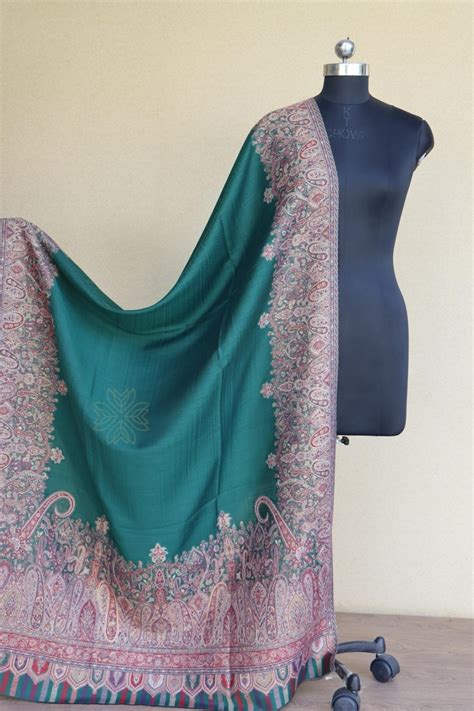 Green Kani Fine Wool Shawl– Imperial Weaves