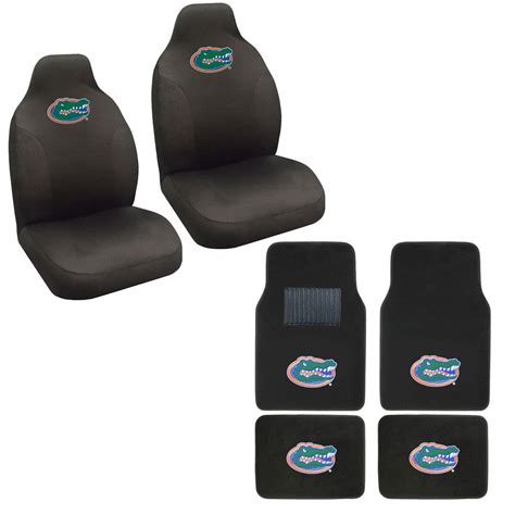 New NCAA Florida Gators Car Truck Seat Covers & Front Back Carpet Floor ...
