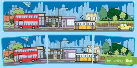 Small World City Background Display Banner
