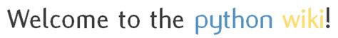 Image result for Python Wiki