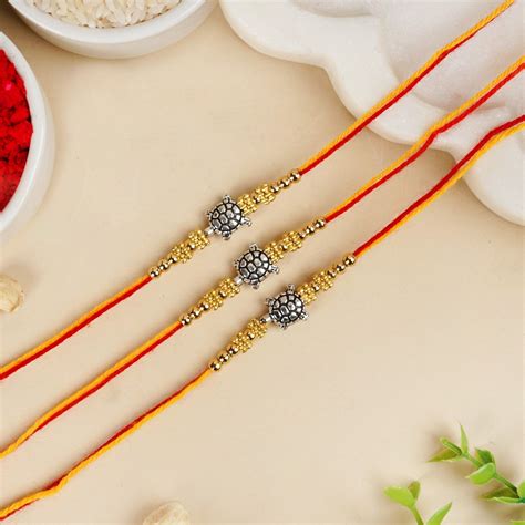 Turtle Ties Trio Rakhi Hamper Online - Premium Gift Hamper | Nestasia
