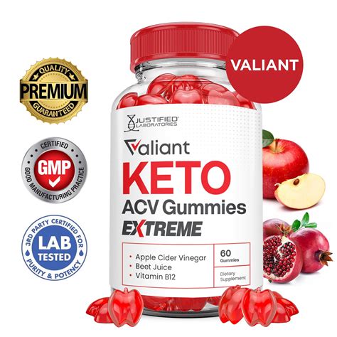 Valiant Keto Extreme ACV Gummies 2000mg Dietary Supplement 60 Gummys - Walmart.com