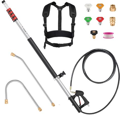 Amazon.com : Pressure Washer Telescoping Wand - 24 FT High Pressure Washer Wand Included Power ...