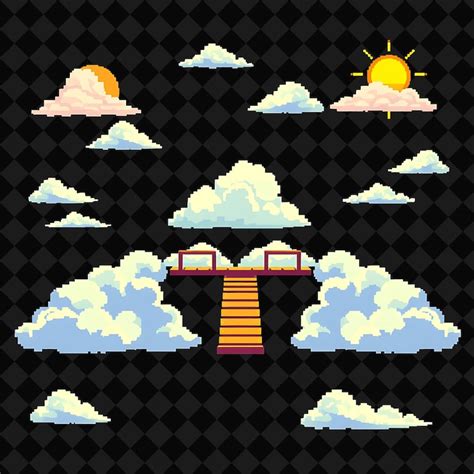 Cloud pixel art png Images - Free Download on Freepik