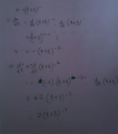 A particle moves a distance x in time T according to equation x=(t+5 ...