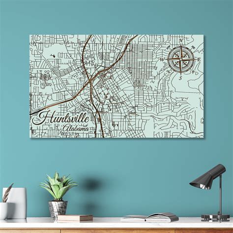 Map Of Downtown Huntsville Al Huntsville, Alabama Street Map