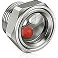 1'' NPT Male Hex Head Stainless Steel Oil Sight Glass Liquid Level ...
