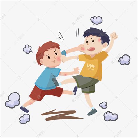 小学生打架斗殴素材图片免费下载-千库网