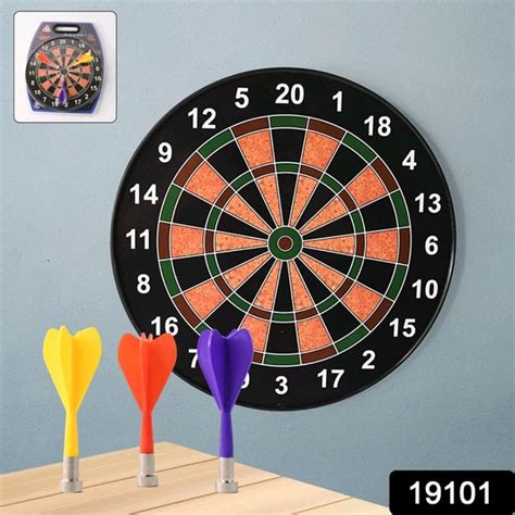 Classic Magnetic Dartboard Game Set – Safe Wall-Mount Dart Board with 3 ...