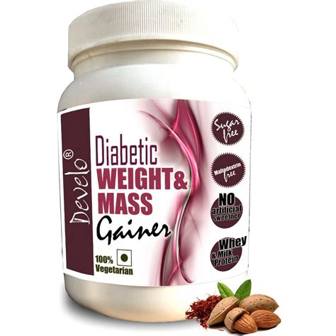 Develo Weight & Mass Gainer for Diabetics, Sugar Free Supplement for ...