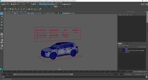 3D Vehicle Crossover Generic White Color Rigged for Maya model | 3D ...
