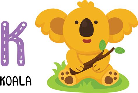 ilustração isolado animal alfabeto letra k-koala 10511955 Vetor no Vecteezy