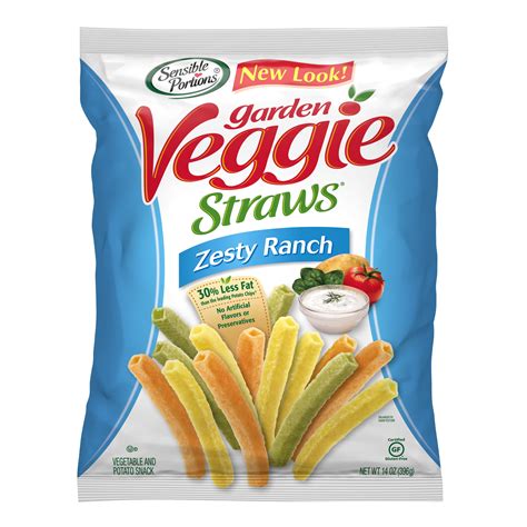 Sensible Portions Garden Veggie Straws, Zesty Ranch, 14 oz - Walmart.com