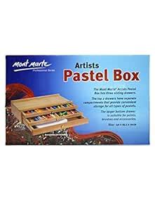 MONT MARTE Pastel Box 3 Drawer,Artist Supply Storage Box with Removable ...